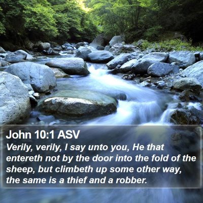 John 10:1 ASV Bible Verse Image