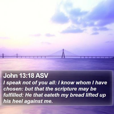 John 13:18 ASV Bible Verse Image