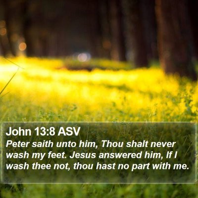 John 13:8 ASV Bible Verse Image