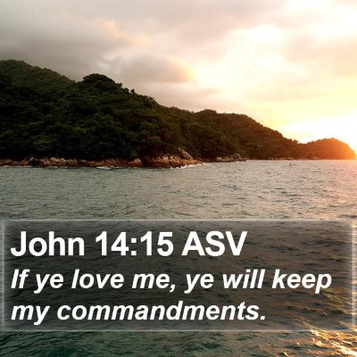 John 14:15 ASV Bible Verse Image