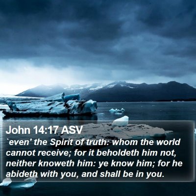 John 14:17 ASV Bible Verse Image