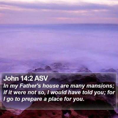 John 14:2 ASV Bible Verse Image
