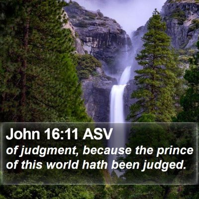 John 16:11 ASV Bible Verse Image