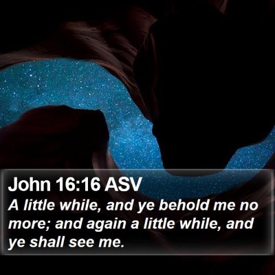 John 16:16 ASV Bible Verse Image