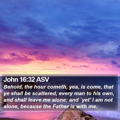 John 16:32 ASV Bible Verse Image