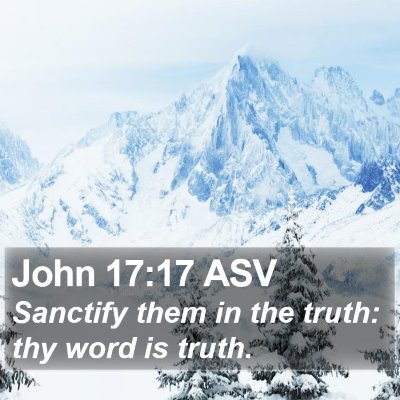 John 17:17 ASV Bible Verse Image