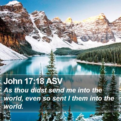 John 17:18 ASV Bible Verse Image