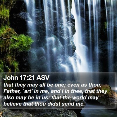 John 17:21 ASV Bible Verse Image