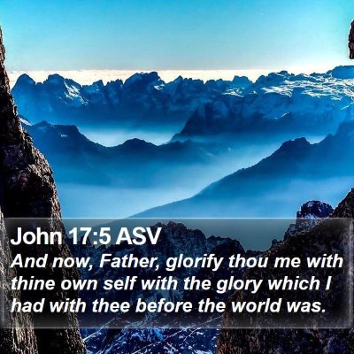 John 17:5 ASV Bible Verse Image