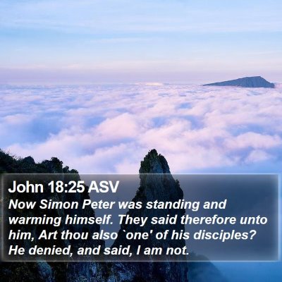 John 18:25 ASV Bible Verse Image