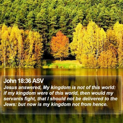 John 18:36 ASV Bible Verse Image