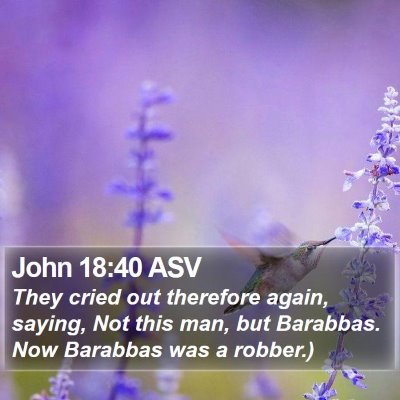 John 18:40 ASV Bible Verse Image