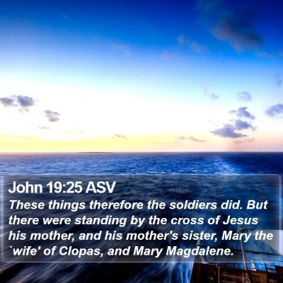 John 19:25 ASV Bible Verse Image
