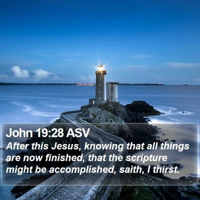 John 19:28 ASV Bible Verse Image