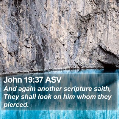 John 19:37 ASV Bible Verse Image