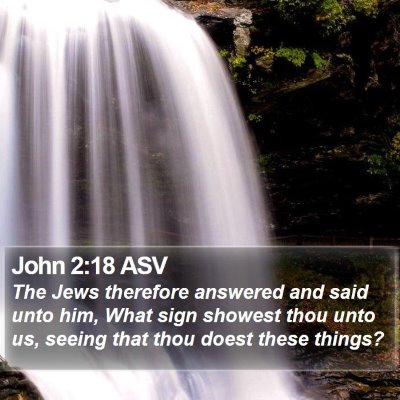 John 2:18 ASV Bible Verse Image