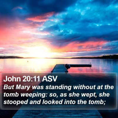 John 20:11 ASV Bible Verse Image