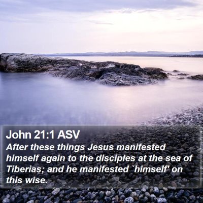 John 21:1 ASV Bible Verse Image