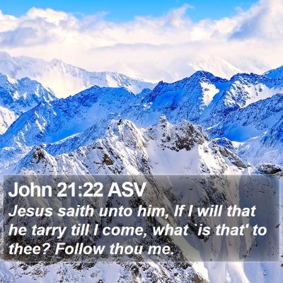John 21:22 ASV Bible Verse Image
