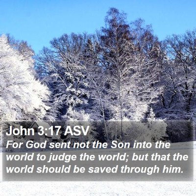 John 3:17 ASV Bible Verse Image