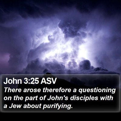 John 3:25 ASV Bible Verse Image