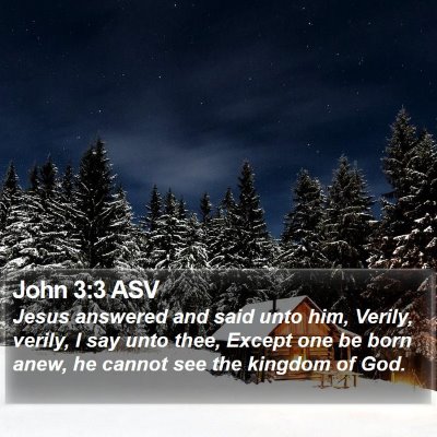 John 3:3 ASV Bible Verse Image