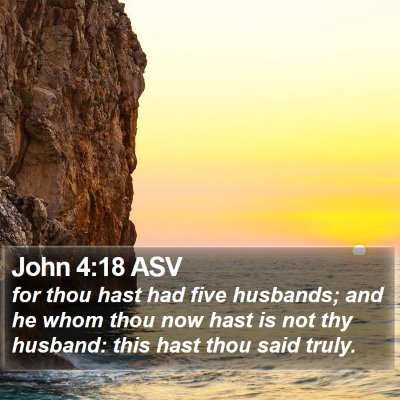 John 4:18 ASV Bible Verse Image