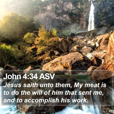 John 4:34 ASV Bible Verse Image