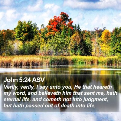 John 5:24 ASV Bible Verse Image