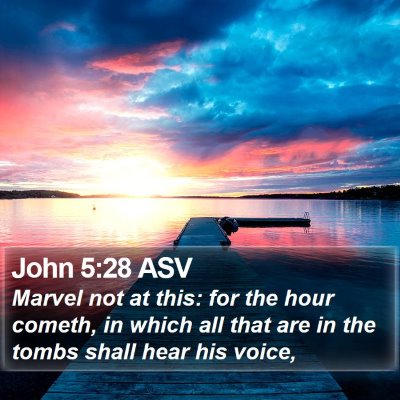 John 5:28 ASV Bible Verse Image