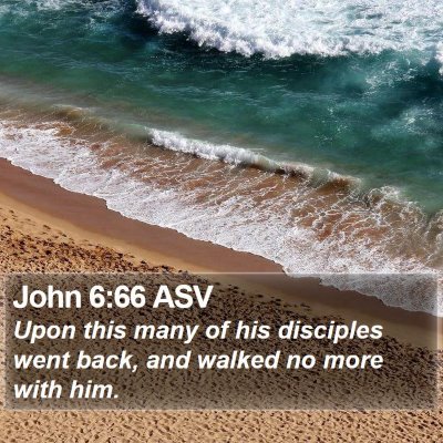 John 6:66 ASV Bible Verse Image