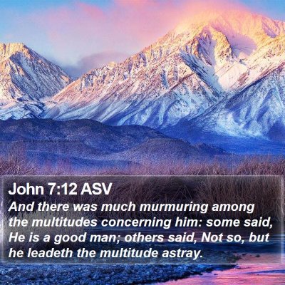 John 7:12 ASV Bible Verse Image