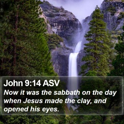 John 9:14 ASV Bible Verse Image