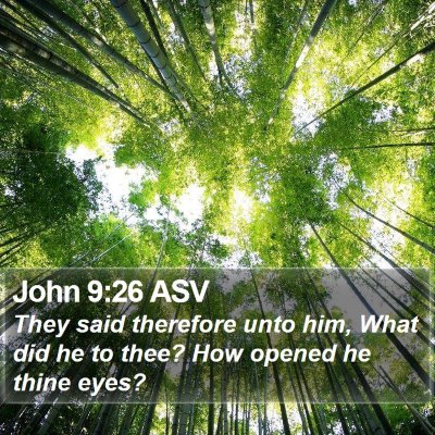 John 9:26 ASV Bible Verse Image