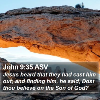 John 9:35 ASV Bible Verse Image