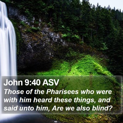 John 9:40 ASV Bible Verse Image