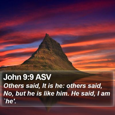 John 9:9 ASV Bible Verse Image