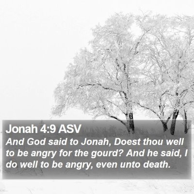 Jonah 4:9 ASV Bible Verse Image