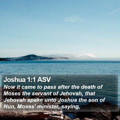 Joshua 1:1 ASV Bible Verse Image