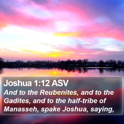 Joshua 1:12 ASV Bible Verse Image