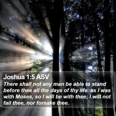 Joshua 1:5 ASV Bible Verse Image