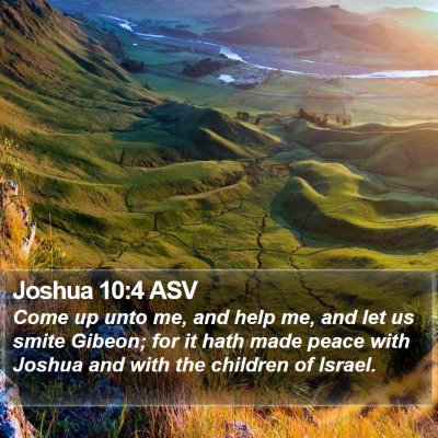 Joshua 10:4 ASV Bible Verse Image