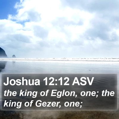 Joshua 12:12 ASV Bible Verse Image