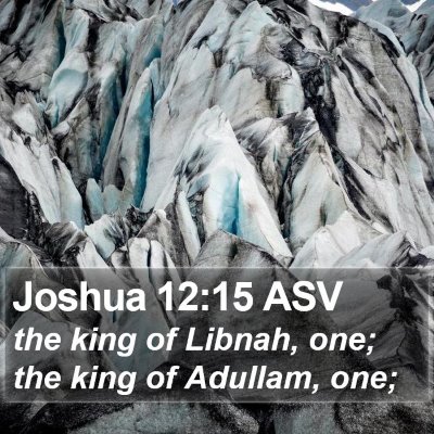 Joshua 12:15 ASV Bible Verse Image