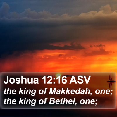 Joshua 12:16 ASV Bible Verse Image