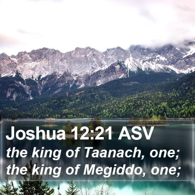 Joshua 12:21 ASV Bible Verse Image