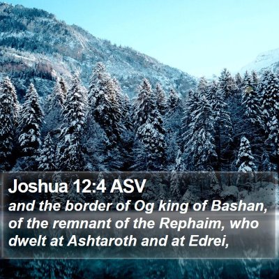 Joshua 12:4 ASV Bible Verse Image