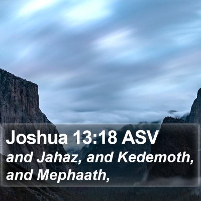 Joshua 13:18 ASV Bible Verse Image