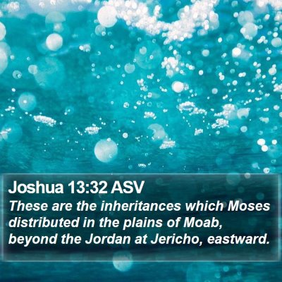 Joshua 13:32 ASV Bible Verse Image