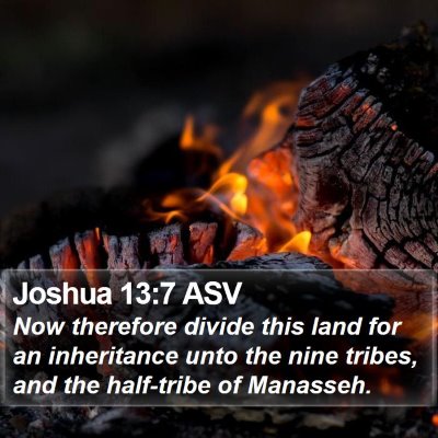 Joshua 13:7 ASV Bible Verse Image